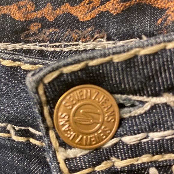 Seven 7 Rocker Slim Jeans size 10 - Picture 2 of 9